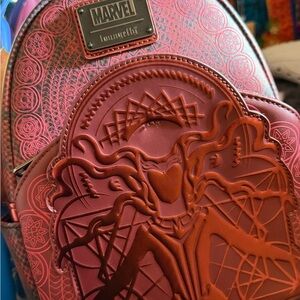 Loungefly Marvel Red and Pink Backpack